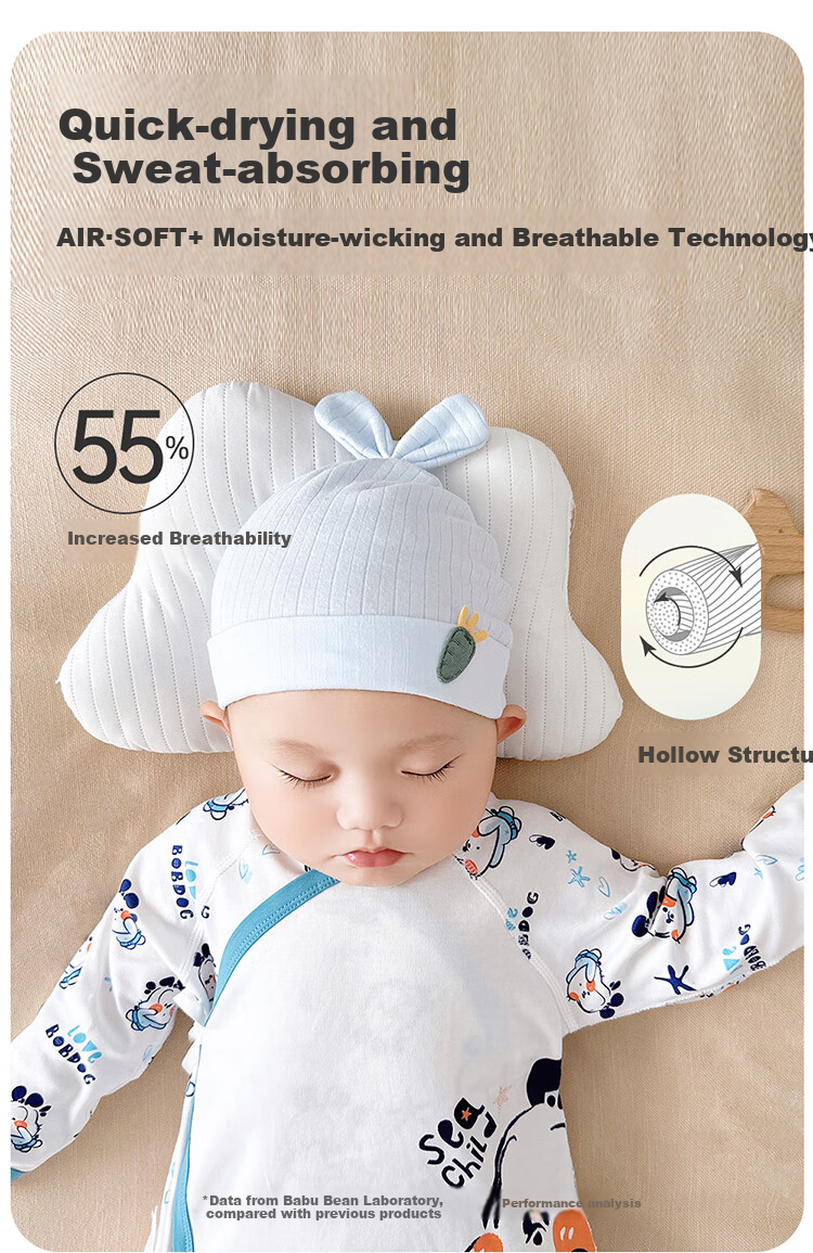 BOBDOG Newborn Baby Clothes Spring And Autumn Style Full Moon 52 Size Infant Romper Spring And Autumn 0-3 Months Butterfly Suit 5