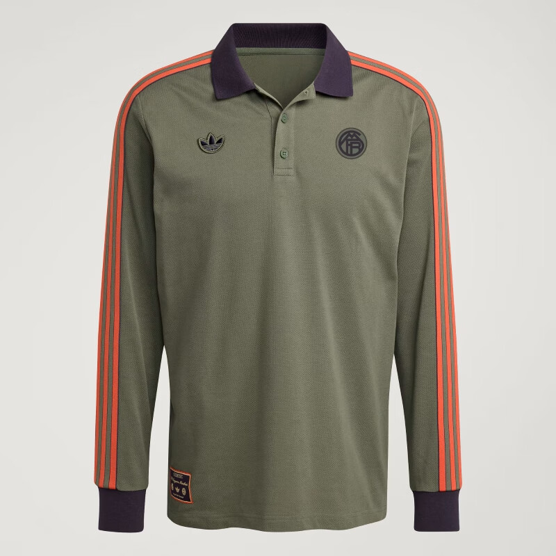 Adidas Men's Soccer Series, FCB ICON POLO, Bayern Munich Retro Polo Collar, Long-Sleeve Polo, JN0253, L 5