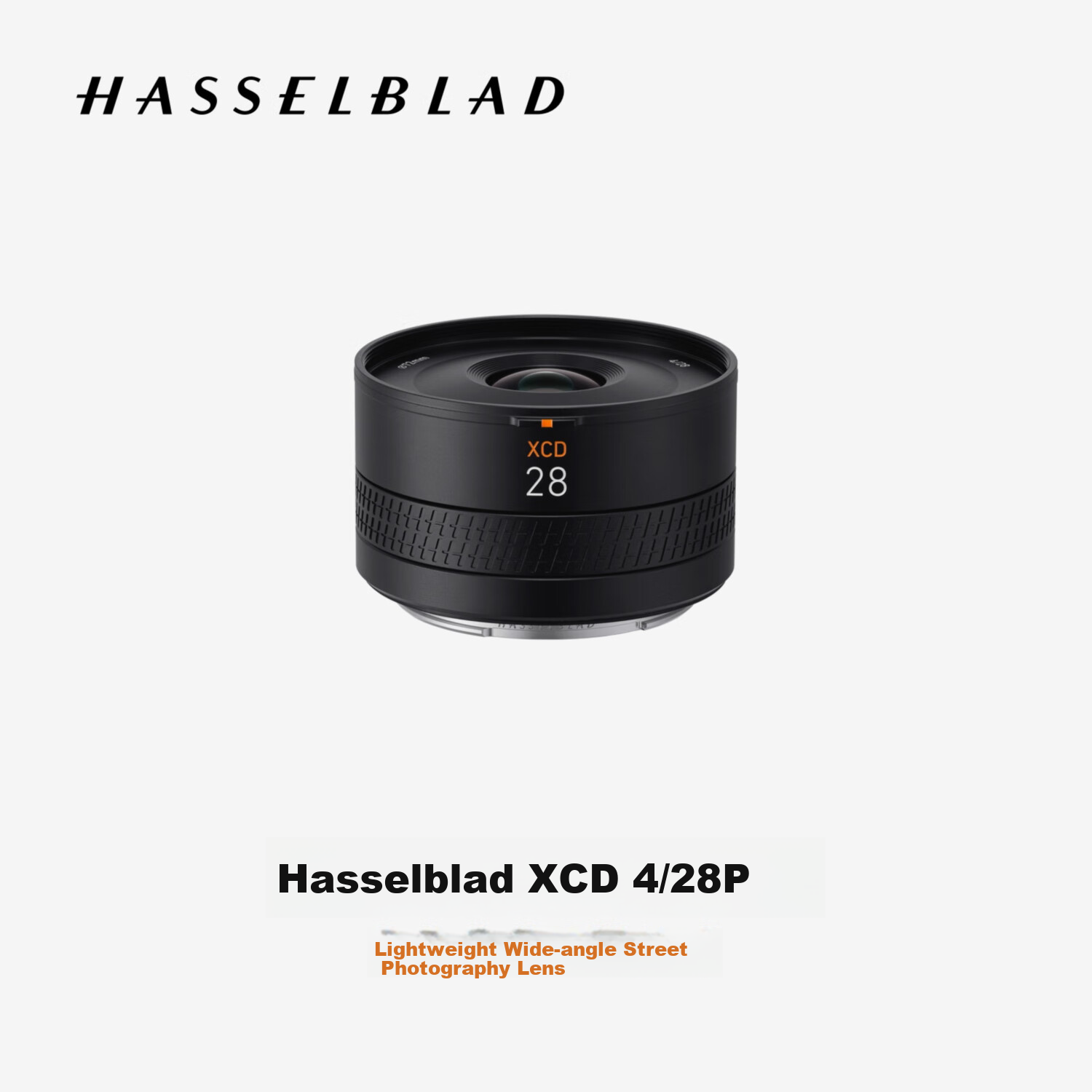 HASSELBLAD XCD 4/28P Lightweight Wide-Angle Street Photography Lens, Prime Lens, Compatible with HASSELBLAD X2D/X1D/907X Series Medium Format Cameras, Landscape/Portrait/Architecture Lenses