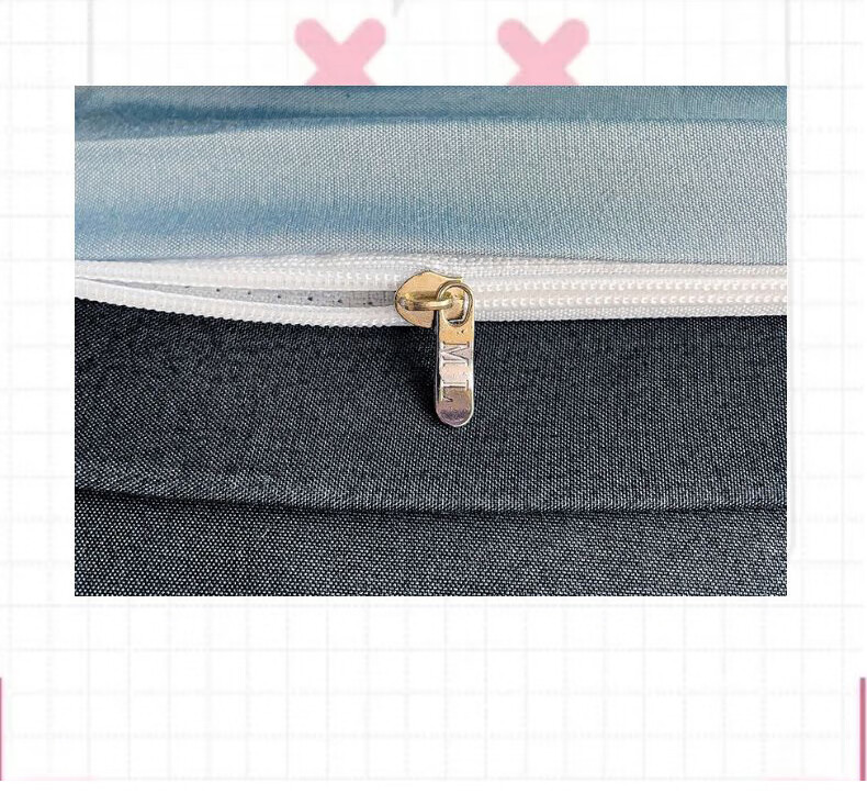 Aiwei Class A Washed Cotton Three-Piece Set Student Dormitory Bed Sheet Pillowcase Quilt Cover 150*200cm Rock Mist Blue 11