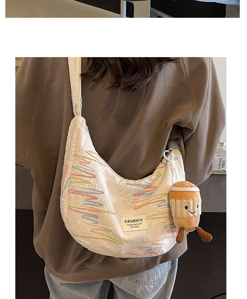 Aiqinghai Handbag, Women's Crossbody Bag, Dumpling Bag, Canvas Bag, Commuter Brand, Birthday And Mother's Day Gift, Practical Present for Mom 9