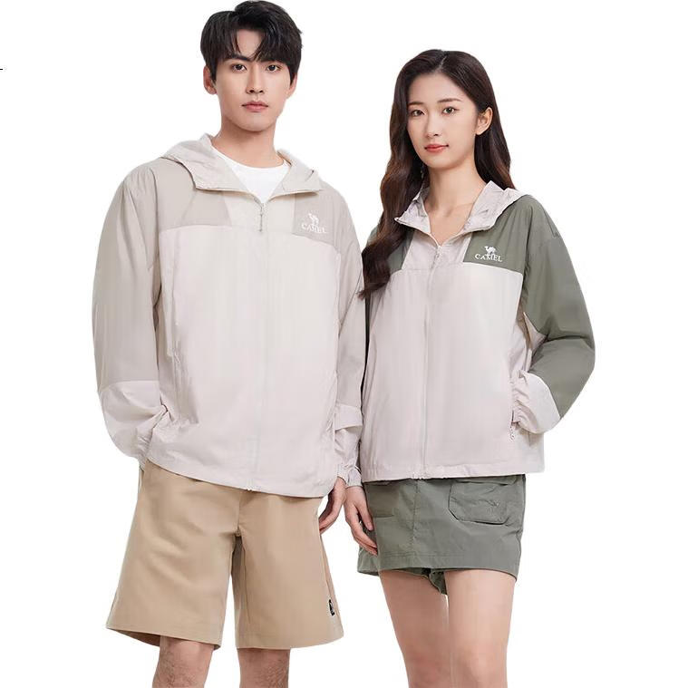 CAMEL Green Shade Outdoor Sun Protection Clothing, Spring And Summer UV-Resistant Jacket, EO012 Black Night Blue, Purple Women's M