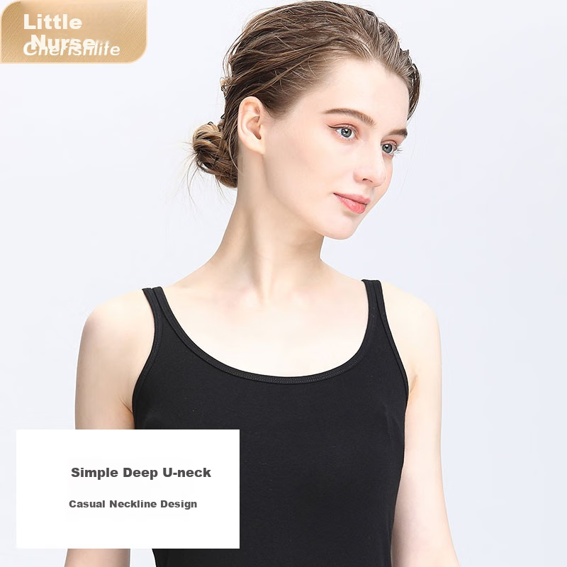 CHERISH LIFE Women's Cotton Camisole Tank Top Slim-Fit Undershirt Bralette Cotton Undershirt Gift for Wife JMB004