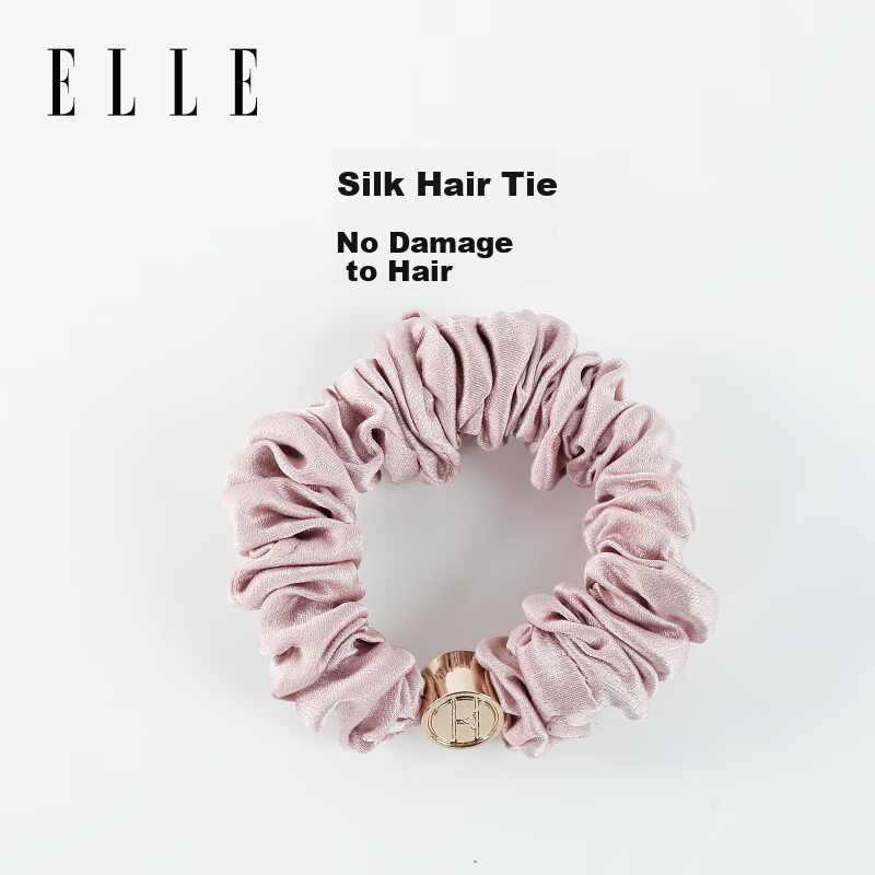 ELLE [100% Mulberry Silk] Hair Ties for Women, Elegant High-Quality Silk Hair Bands, Gift for Girlfriend on Mid-Autumn Festival