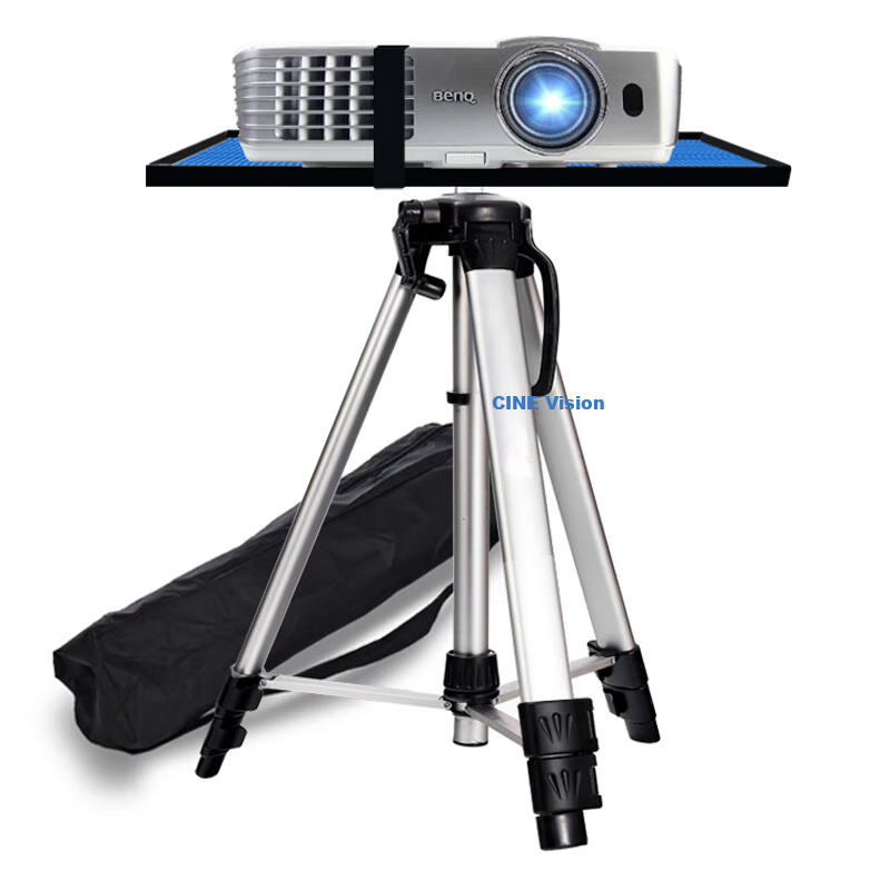 CINE Projector Stand Floor Tripod Aluminum Alloy Telescopic with Tray Stand Universal Tripod for Epson, BenQ, Sony, XGIMI, Jmgo, Dangbei Projectors PB1500