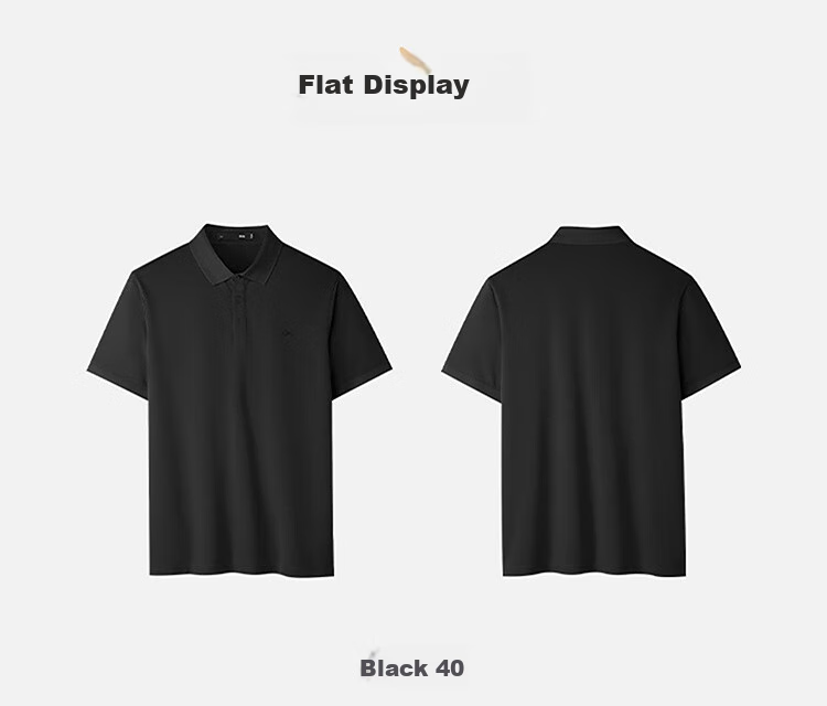 HLA Short-Sleeve Polo Shirt for Men, Shan Bu Zai Gao Series, Moisture-Wicking And Quick-Drying Short Sleeves for Men in Summer 11