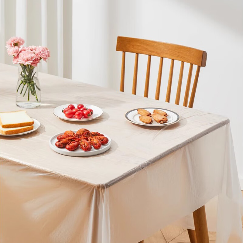 JANMEIJIA Disposable Heat-Resistant Tablecloth, 1.6 Meters, 22 Pieces, Camping Outdoor Table Mat, Printed Thickened Household Dining Table Mat