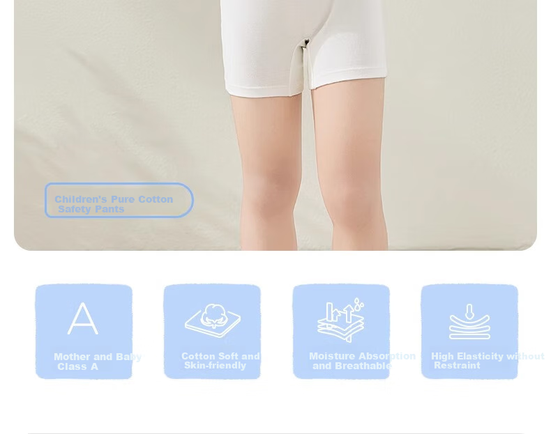 Niduoxiong Girls' Safety Shorts, Anti-Exposure Summer Children's Underwear, Baby Protective Boxer Briefs, Girls' Underpants 4