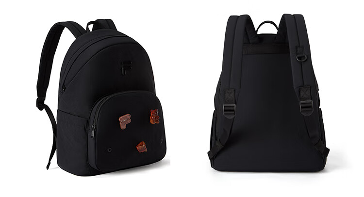 FILAFUSION FILA Trendy Women's Backpack Autumn Fun Double-Shoulder Laptop School Bag 24