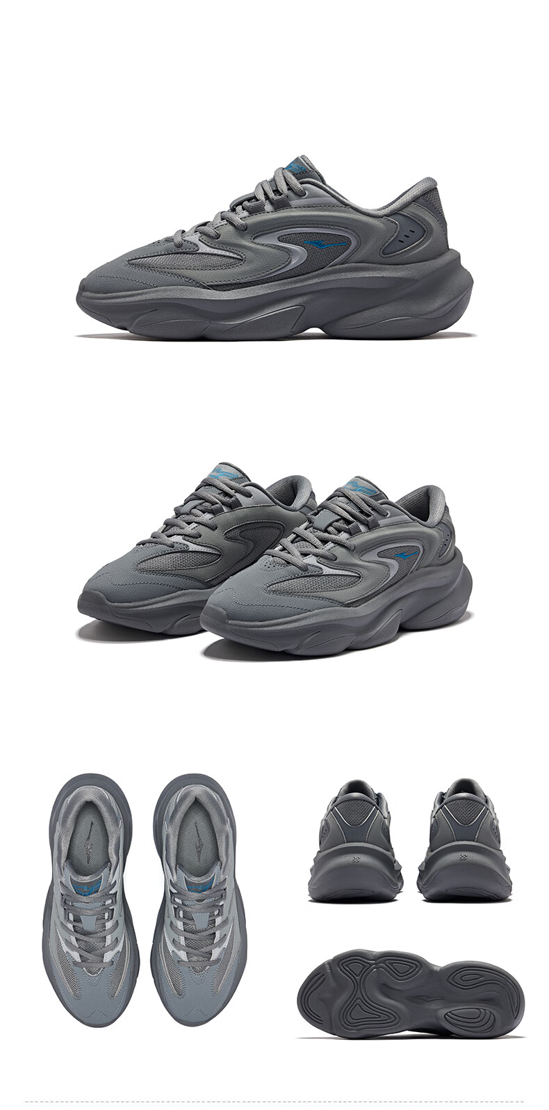 ERKE Men's Shoes, Spring New Dad Shoes, Thick-Soled Casual Shoes, Soft And Bouncy Sneakers, Comfortable Men's Footwear | Xiaoyou 2.0 24