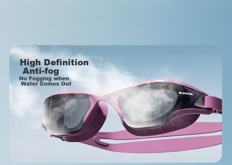 B.Duck Swimming Goggles, Waterproof And Anti-Fog, High-Definition Swimming Glasses, Non-Prescription Swim Goggles, Swimming Equipment, Unisex 2