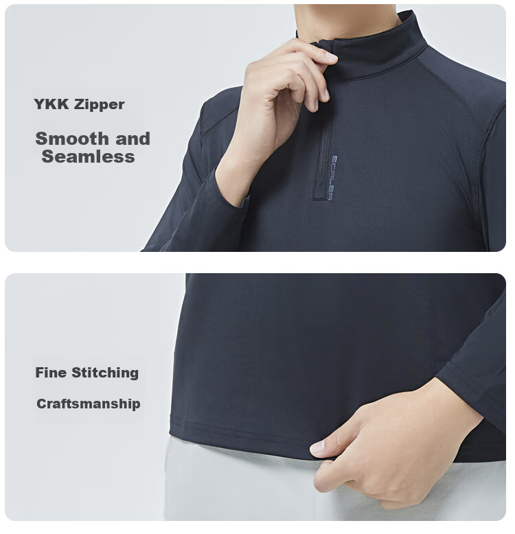 SCALER Quick-Dry Long Sleeve T-Shirt for Men And Women, Spring New Arrival, Outdoor Running Moisture-Wicking Breathable Elastic Inner Layer F4215556 10
