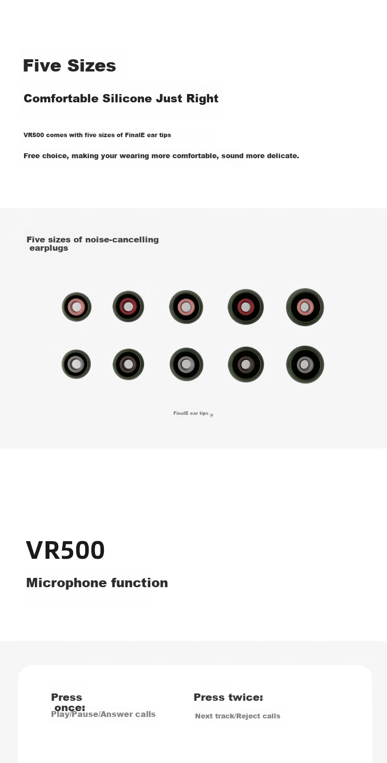 FINAL VR500 for Gaming Wired Headset with Accurate Positioning, 3D Spatial Immersion Experience, Fog Gray 10