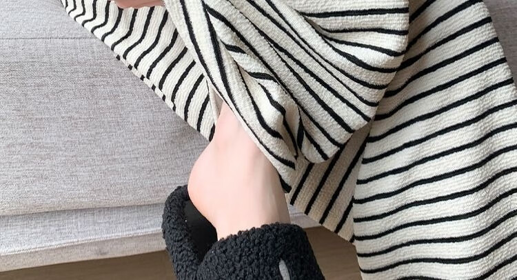 Shiduo Maternity Pants Spring Autumn Wide-Leg Striped Loose Plus Size Leggings Casual Pants Autumn XL 25