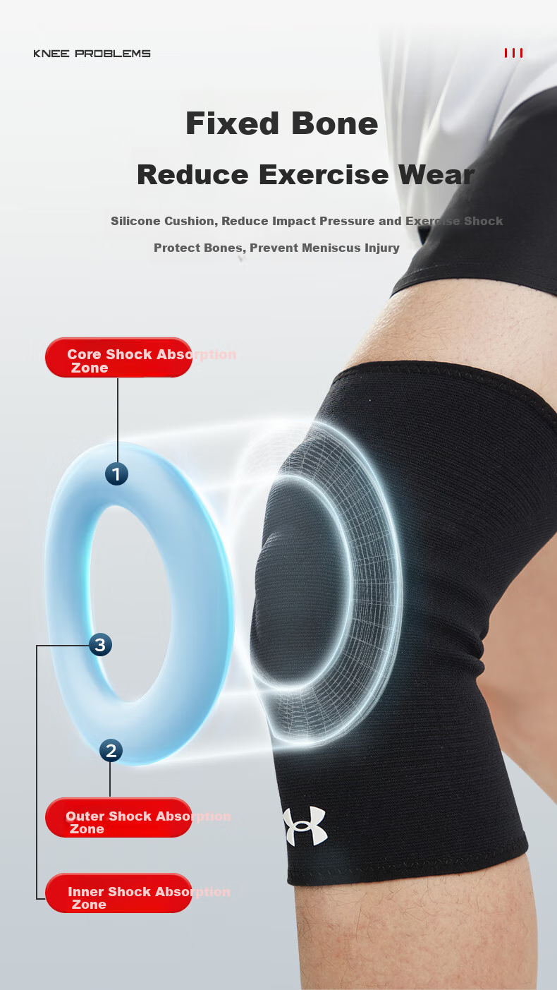 Under Armour Knee Brace for Sports, Running, Men And Women, Professional Protection against Cold Legs, Arthritis, Basketball, Badminton, Hiking Knee Support 5