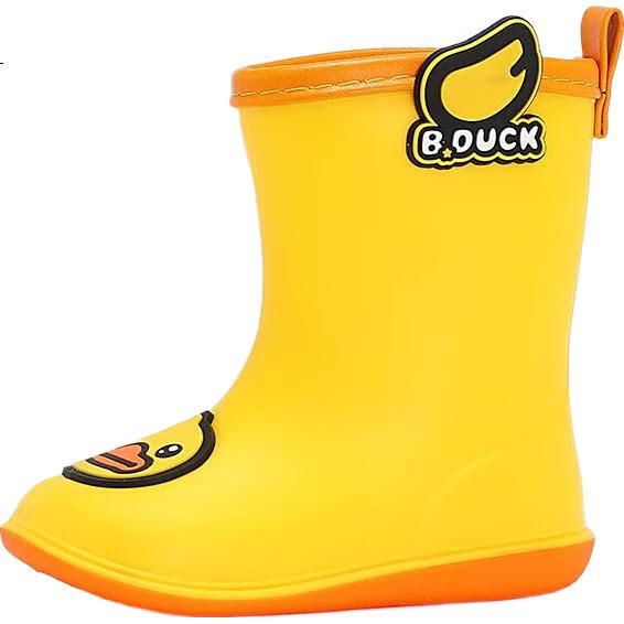 Детские резиновые сапоги B.Duck, модные водонепроницаемые, для мальчиков и девочек, размер 30, желтые