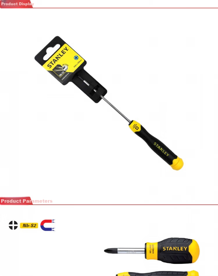 STANLEY Heavy-Duty Phillips Screwdriver PH0×100mm 65-158 STMT67295-8 1
