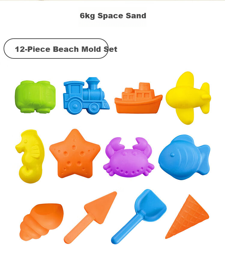 SPACE SAND Children's Multifunctional Toy Learning Table, Sand Tray Desk, Boys And Girls 6-Jin+ Study Desk Set, Birthday Gift 16