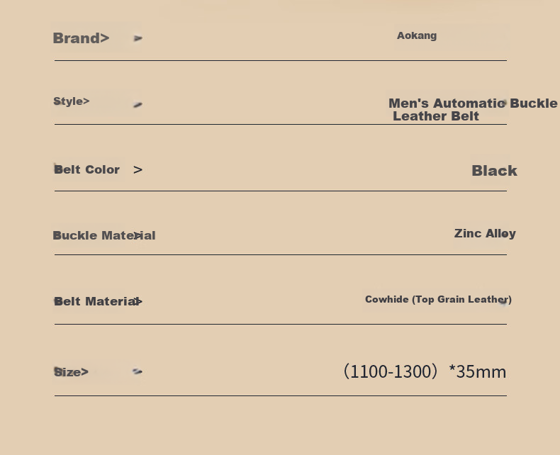 Aokang Men's Automatic Buckle Belt, Business Gift Box, Top-Grain Leather Trouser Belt, Birthday Gift for Husband 12