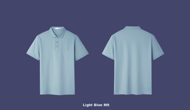 HLA Short-Sleeve Polo Shirt for Men, Summer Three-Body Collaboration Series, Cool-Feeling Men's Summer Wear 16