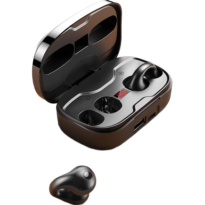 Беспроводные наушники Chuang, костная проводимость, Bluetooth, для спорта, с ультрадлительным аккумулятором, черный