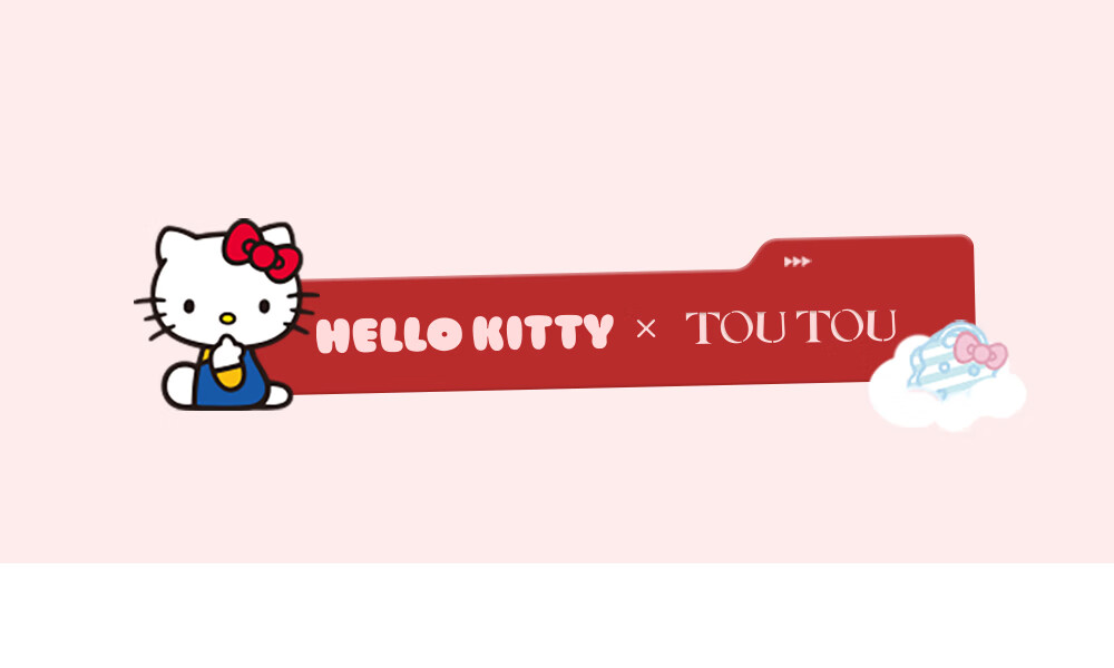 Toutou Birthday Gift, HelloKitty Shoulder Bag, Sanrio Waffle Bag, Red Hello Kitty Zodiac Year Souvenir 40