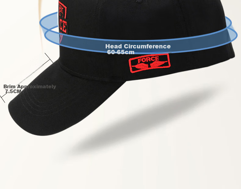 RED DRAGONFLY Men's Hat, Large Head Circumference, All-Season Sun Protection Hat, Fashionable Sunhat, Outdoor Sports Embroidered Sun Visor Baseball Cap 11