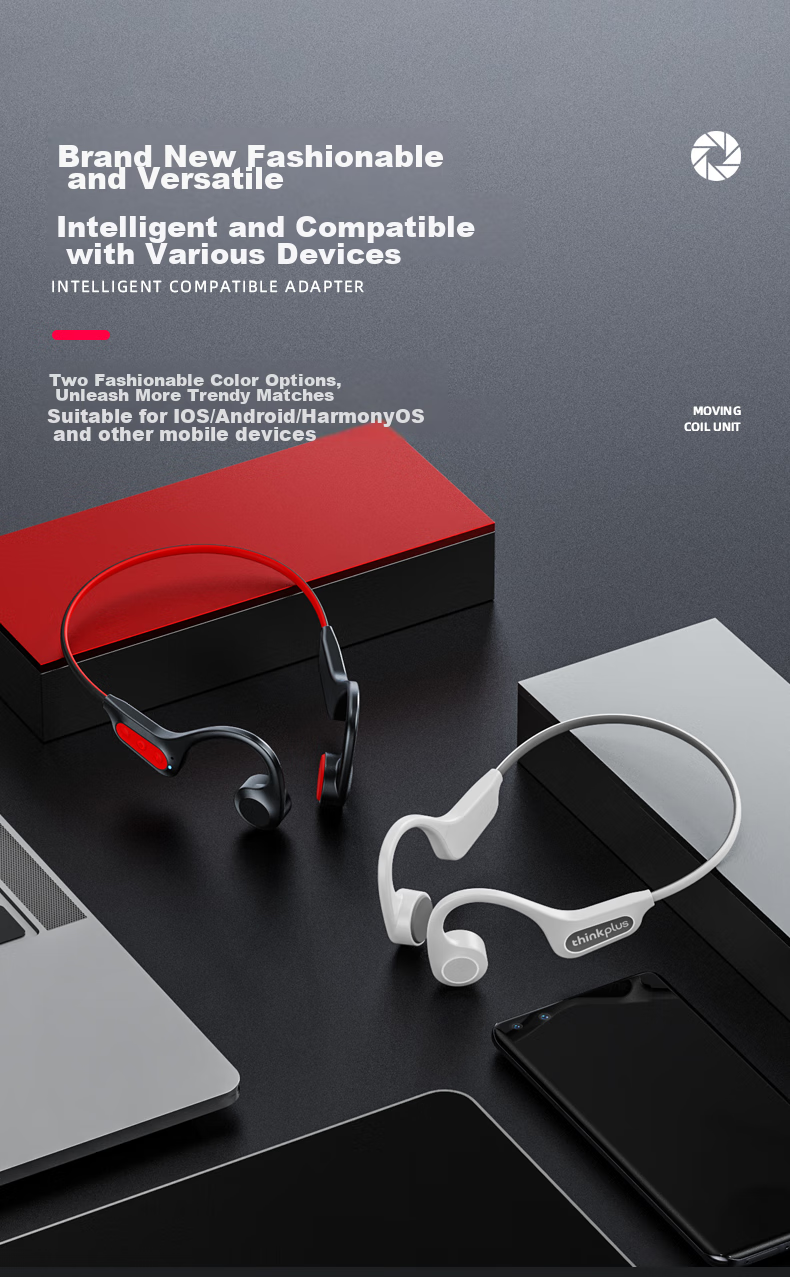 Lenovo X15 PLUS Black New Upgrade Bluetooth Sports Earphones Over-Ear Long Battery Life Lossless Sound 14.2mm Large Driver Noise Cancelling 9