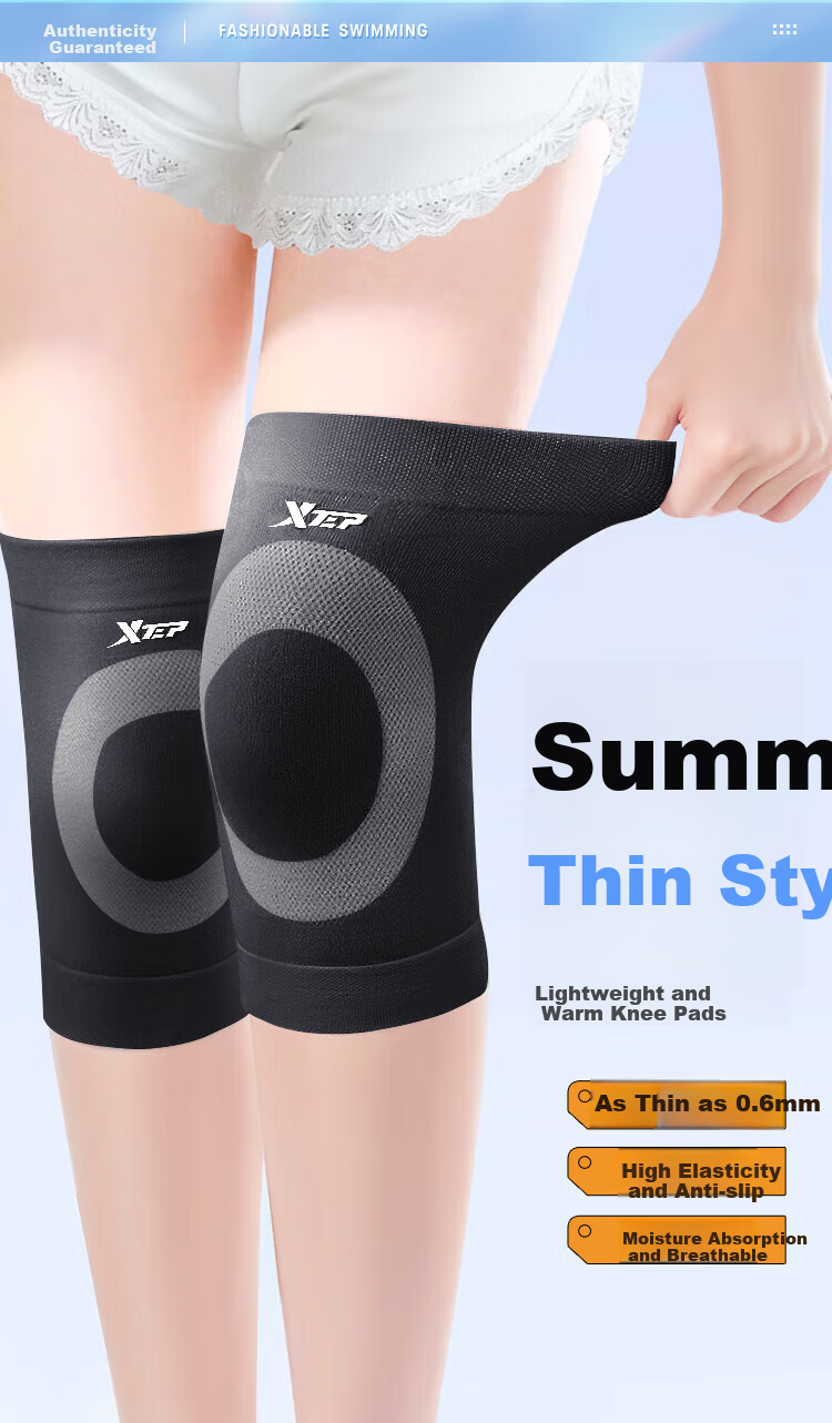 XTEP Knee Brace for Cold Legs, Pain Relief, Synovitis, Joint Pain, Specially Designed for Men And Women, Suitable for Running, Sports, Middle-Aged And Elderly, Warmth Protectio 2