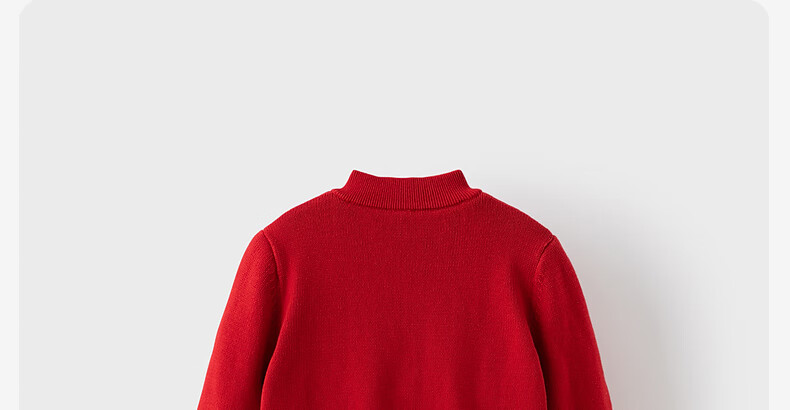 David Bella Girls' Fleece-Lined Red Knitted Sweater Thickened Winter Christmas New Year Dress 9