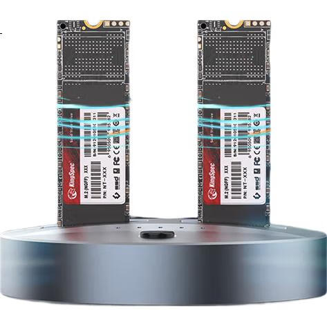 Внешний корпус GODO M.2 SSD, двойной протокол NVME/SATA, USB 3.2 Gen 2, 10 Гбит/с, клонирование дисков, Type-C
