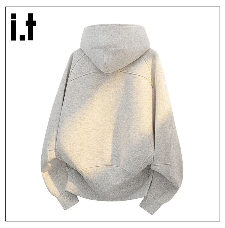 :CHOCOOLATE IT American Style Hoodie Women Autumn Heavyweight High Street Half-Zip Casual Top Black 2XL 6