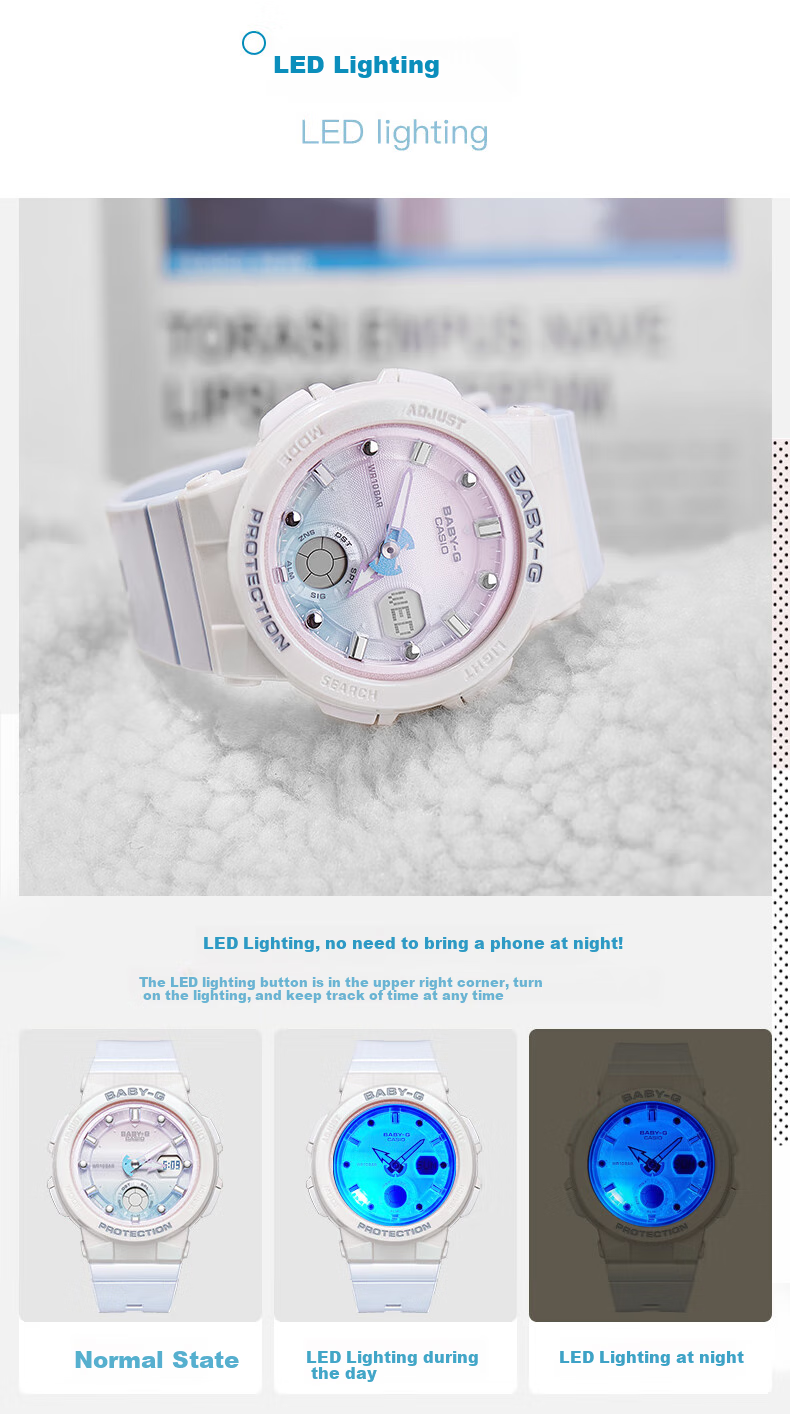 Casio Women's Watch BABYG Sports Student Watch, Mermaid Ocean [Valentine's Day Gift], BGA-250 5