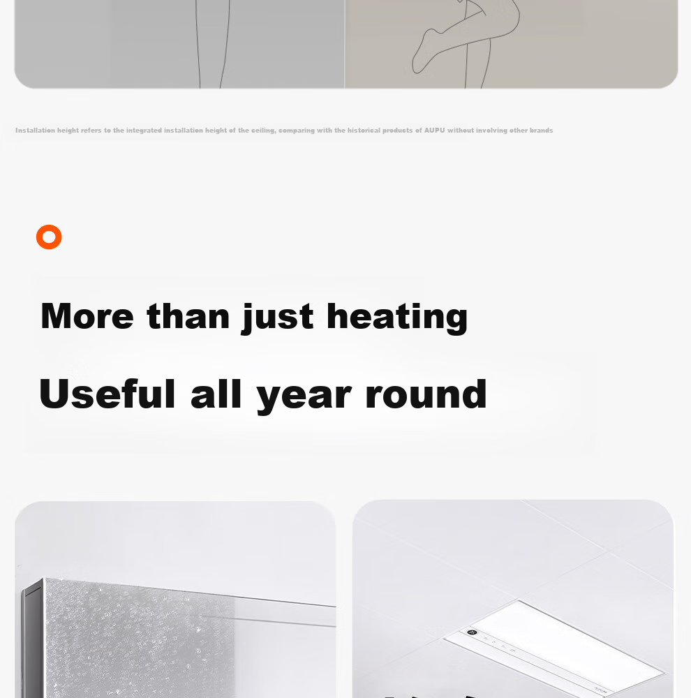 AUPU [Consult Customer Service for Better Deals] Smart Series AI Human-Sensing Constant Temperature Deodorizing Warm Air S2-Air 33