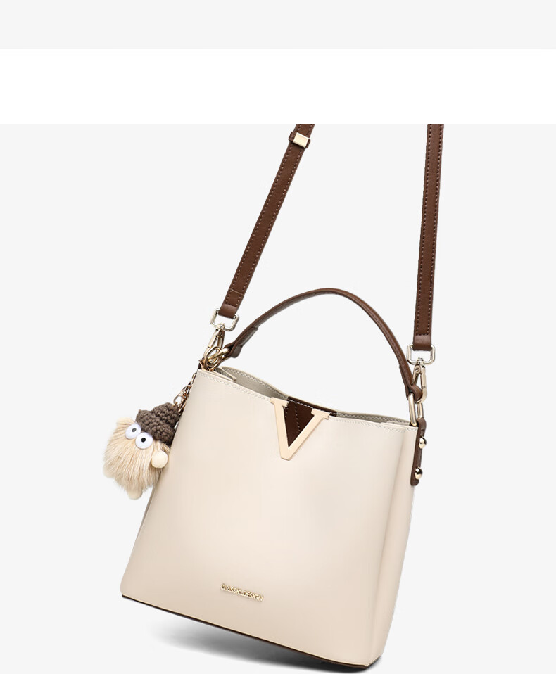 Aiqinghai Women's Handbag, Cowhide Bucket Bag, Crossbody Bag, Niche Luxury Brand, Birthday And Mother's Day Gift, Practical Present for Mom 7