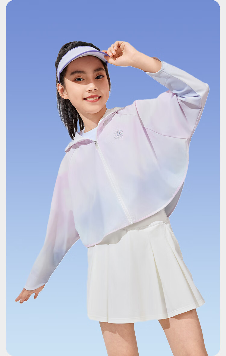 BOSIDENG Kids UPF100 Original Yarn Cooling Cape Breathable Stain-Resistant Jacket for Boys and Girls Children's Day Gift 14