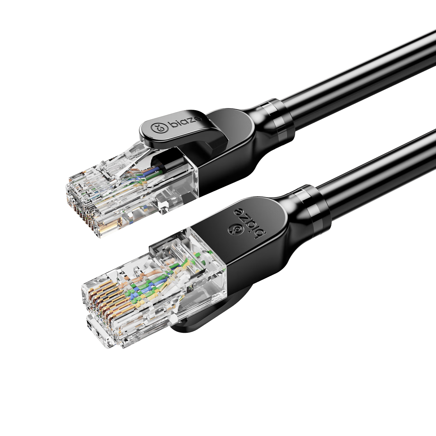 BIAZE Pure Copper Cat6A Ethernet Cable 3m Cat6A 10Gbps Network Patch Cable Compatible with Gigabit 8-Core 2.5G Home Computer Broadband Engineering Cable