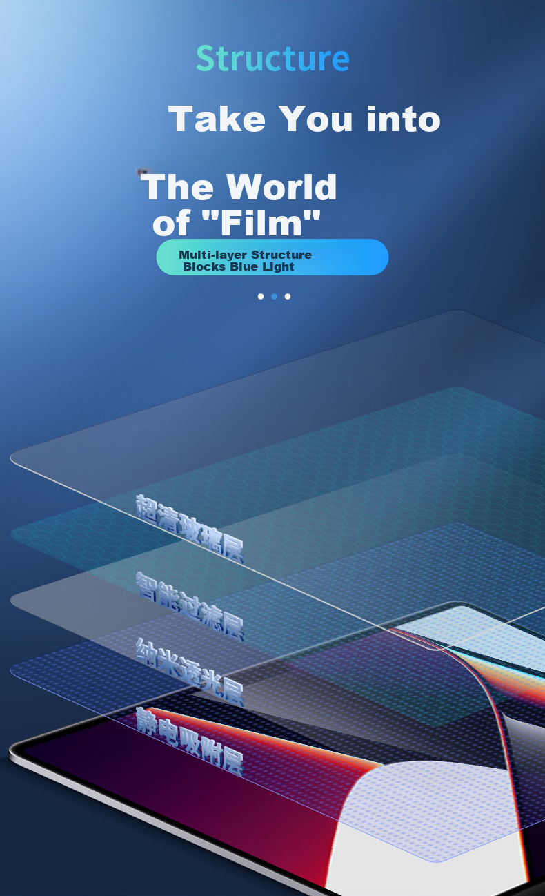 Aigo Laptop Tempered Glass Screen Protector, Blue Light Blocking, Easy to Apply, Fingerprint Resistant, Imported Diamond Glass Film, Universal Fit for 15.6-Inch 16:9 Display 4
