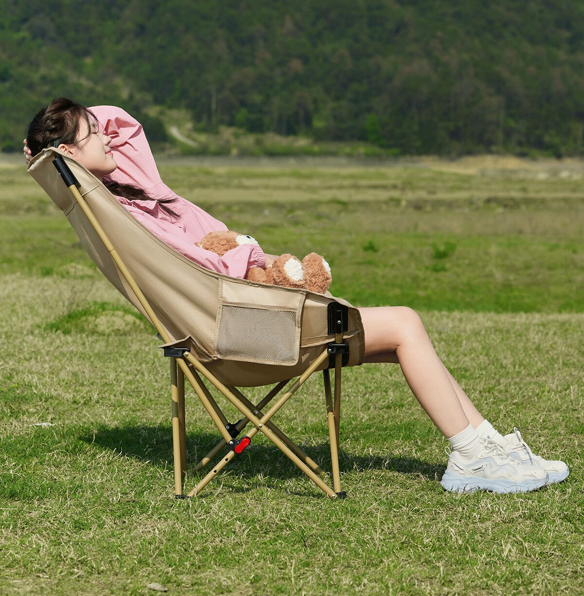 CAMEL Outdoor Camping Ultralight Portable Folding Chair Nap Recliner Balcony Leisure Fishing Chair Camping Gear Kemit Chair 7