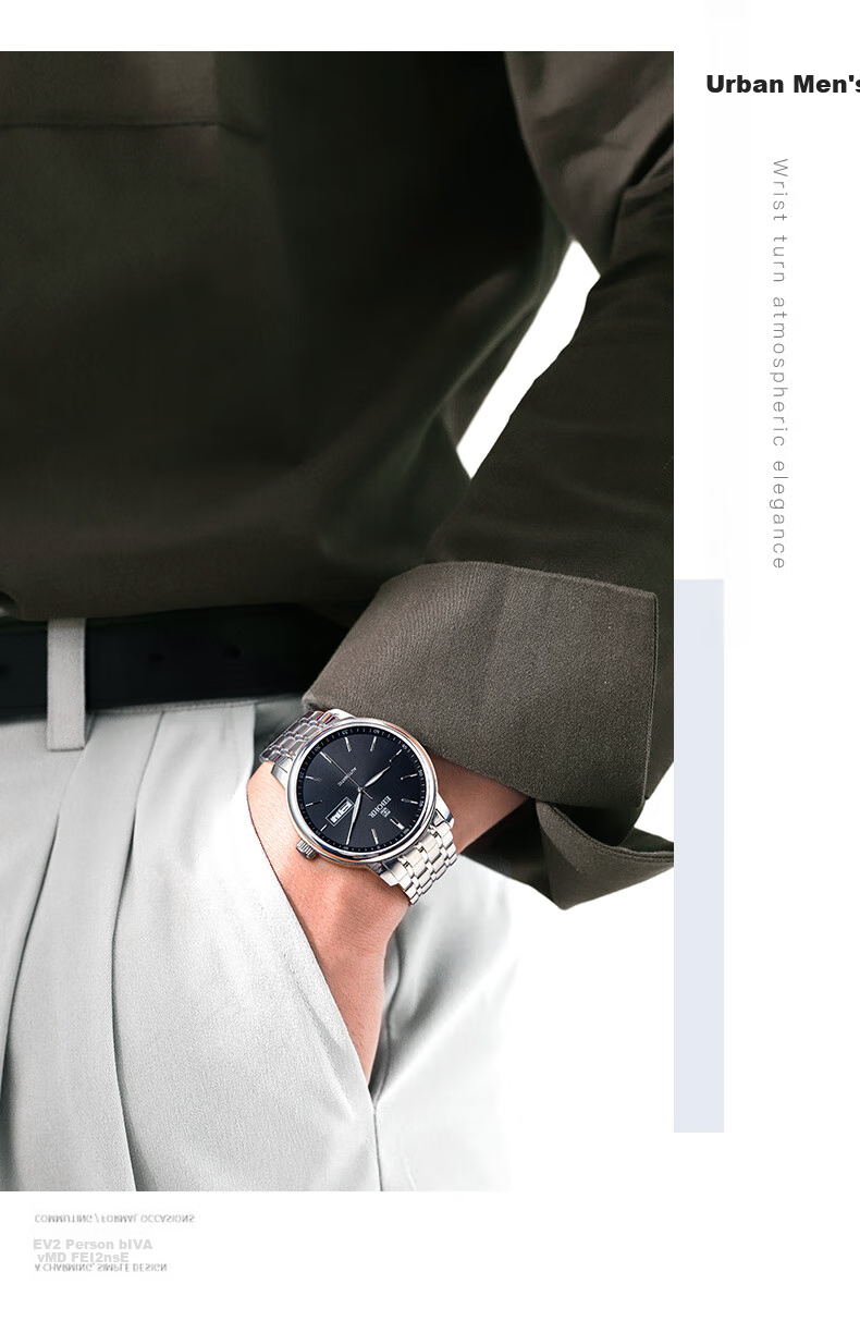 EBOHR Men's Watch, Master Series Automatic Mechanical Watch for Men, Gift for Boyfriend on Birthday Or Holiday, 51879318 11