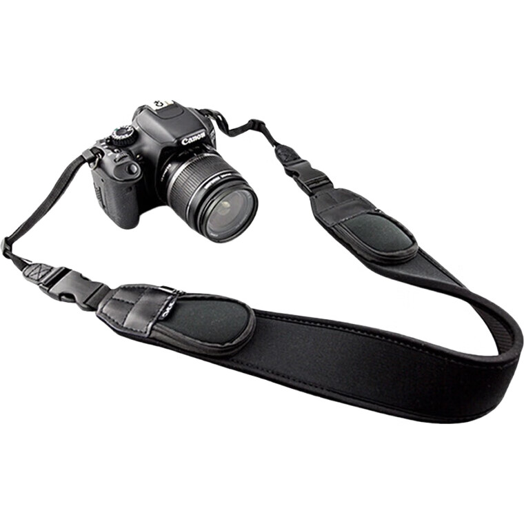 Ремень для камеры JJC NS-Q2, наплечный ремень для DSLR и беззеркальных камер, совместимый с Canon, Nikon, Sony, Fuji, черный