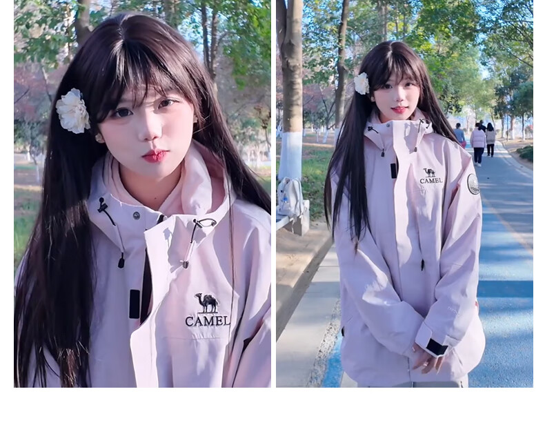 CAMEL [Yudawzhe] Outdoor Three-In Jacket, Unisex Style, Windproof And Waterproof Mountaineering Coat 7