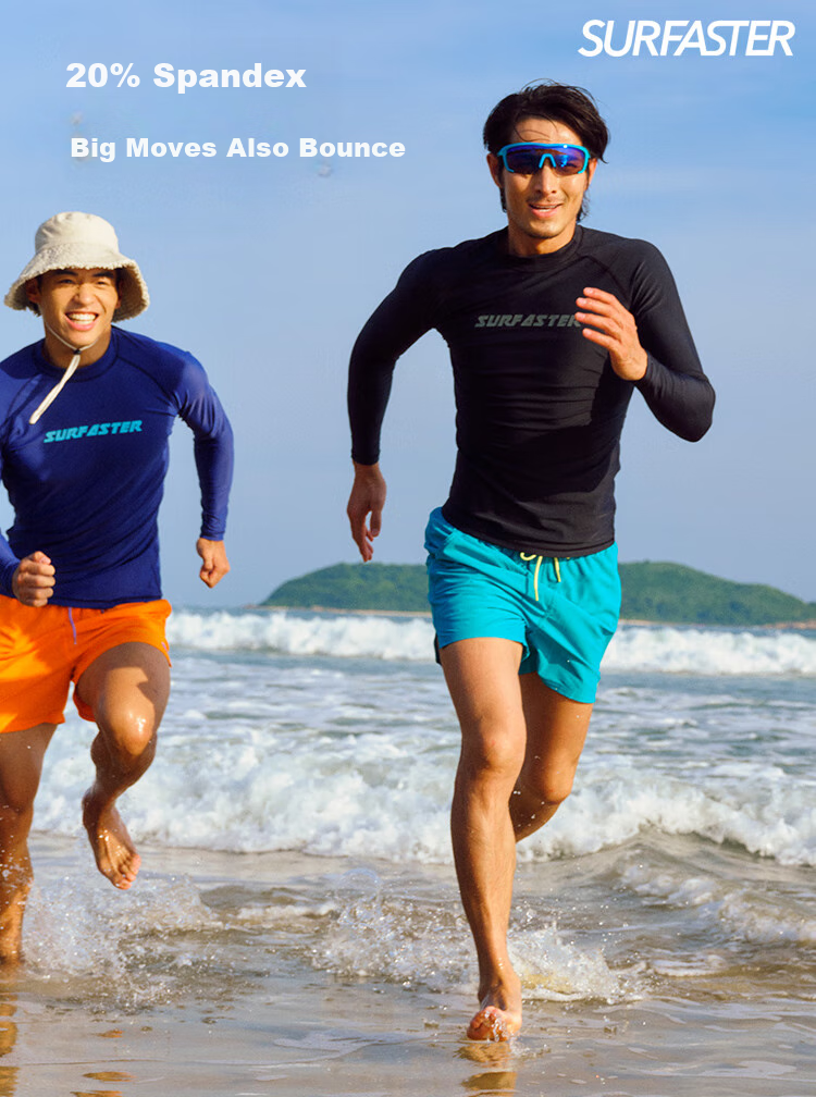 Sulang Men's Swimwear, Hot Spring Diving Suit, Surfing Sun Protection Jellyfish Beach Seaside, Long-Sleeve Swimwear, Navy Blue Starry Sky, L 9