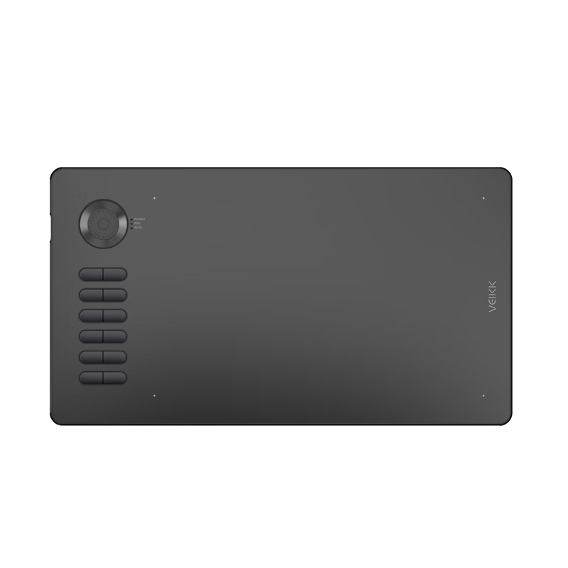 VEIKK T70 Digital Drawing Tablet (Gentleman Gray) Ultra-thin 16K Pressure Sensitive Graphics Tablet Multifunctional Dial Coding Professional Drawing Tablet for Online Classes Handwriting Signature Pad