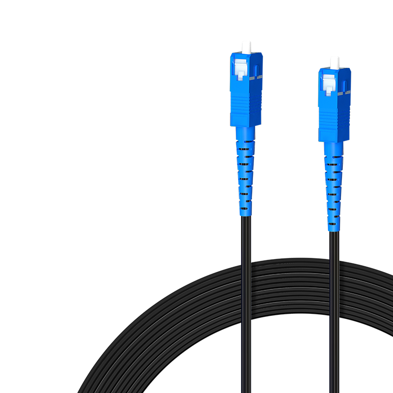 BYNET Telecom-Grade Butterfly Patch Cord, SC-SC Outdoor Single-Mode, 1 Core 3 Steel Wire Pigtail, Low Smoke Zero Halogen Finished Optical Fiber Cable, 70 Meters, BYN-PX