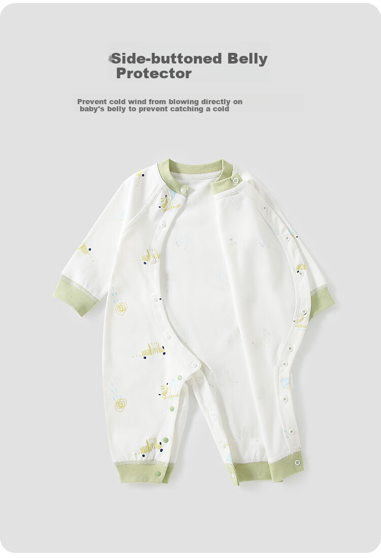 Qiaojiaoya Baby Clothes, Newborn Onesie, Class A Pure Cotton Romper, Full Moon Outfit for Boys And Girls, Crawling Suit, Pajamas, Spring And Autumn Seaso 1