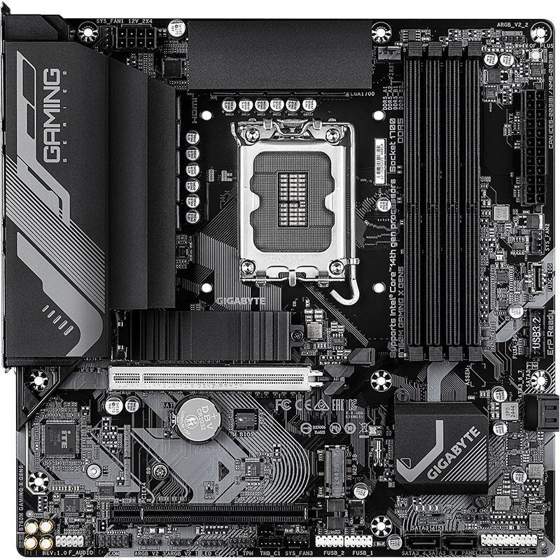 GIGABYTE B760M GAMING X GEN5 Motherboard DDR5 Compatible with CPU 14600K/12600K, Intel LGA 1700 Socket