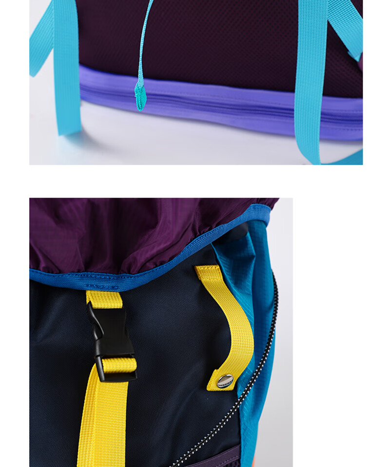 KUMPOO Featherweight Badminton Sports Backpack Hiking Double Shoulder Bag Crying Center Collaboration Model Xunfeng KB-526.CCC Gray 16