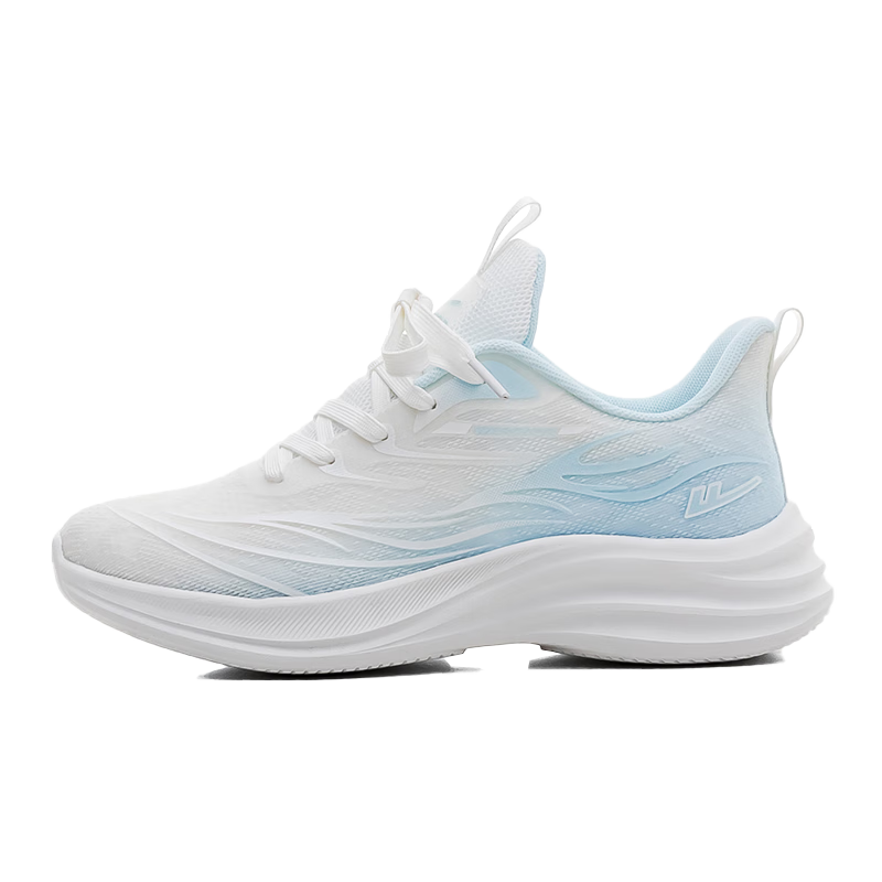 Huili Women's Casual Sports Mesh Shoes, Lightweight Breathable Walking Shoes for Running, WXY4114, White And Blue, Size 37
