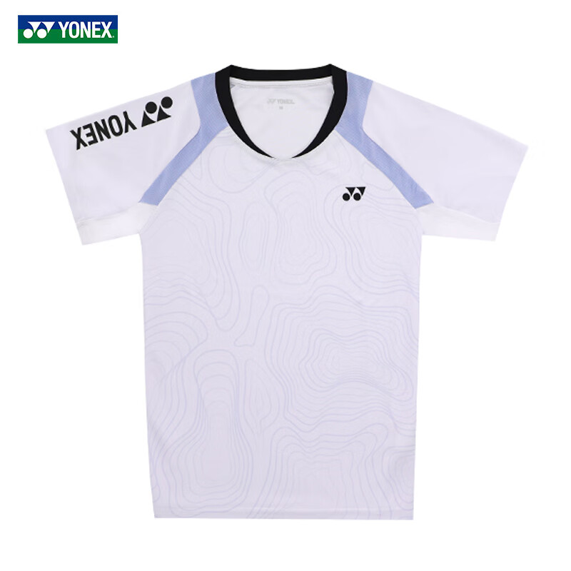 YONEX Badminton Short Sleeve Quick-Dry Sports Jersey Men's 110244BCR White 2XL